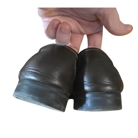 Salvatore Ferragamo Magnifico Rare Black Leather Loafer Slip On Shoes Men's Sz 8 - Picture 4 of 7